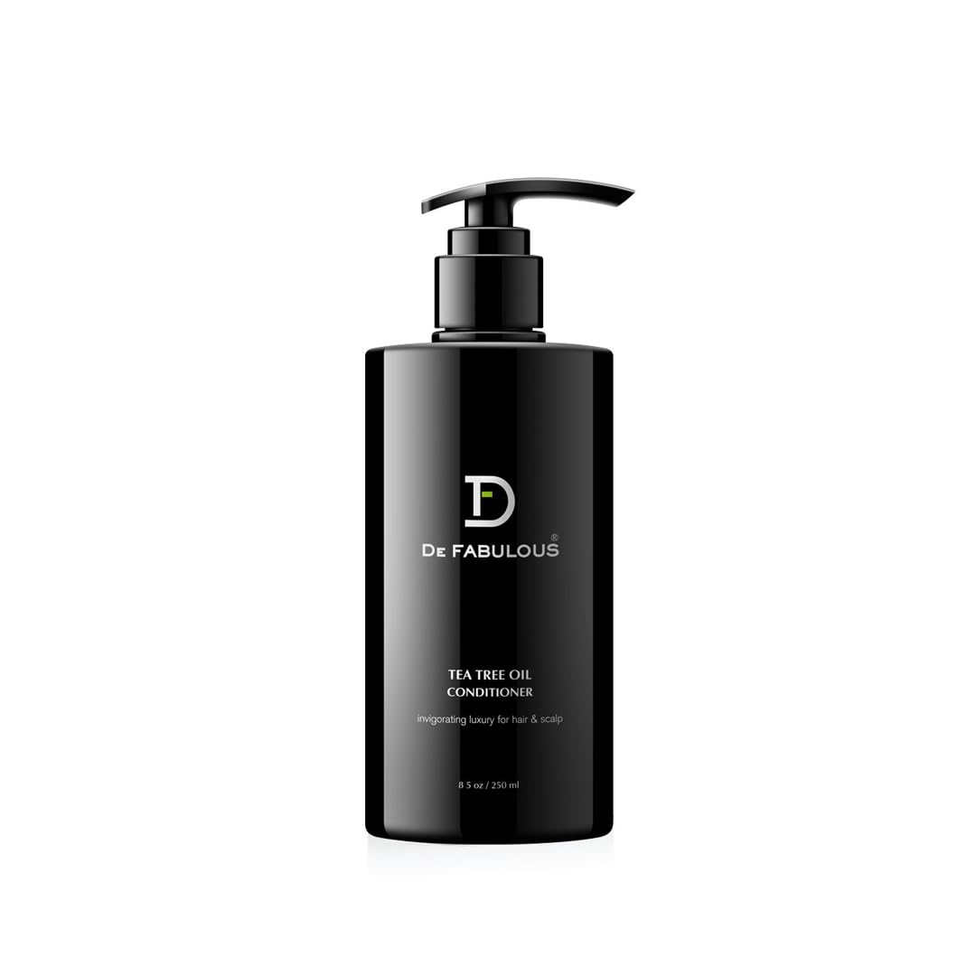 De Fabulous | Tea Tree Conditioner | Invigorating Scalp & Hair Therapy | Promotes Hair Growth & Shine | Antiseptic Formula for All Hair Types | 8.5 fl oz