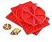 Mlying Silikon Waffelform Backform 4 Stück Waffeln Formkuchenform Schokoladen Süßigkeiten Formen Rot Herz und Rechteckige mit Teigschaber und Pinsel (4pcs)