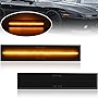 Front Amber LED Side Marker Turn Signal Lights for 1986-1992 Toyota Supra A70/1985-1989 Toyota Celica T160 Smoked Lens Left&Right LED Turn Singal Light Sidemarker Lamps Replacements
