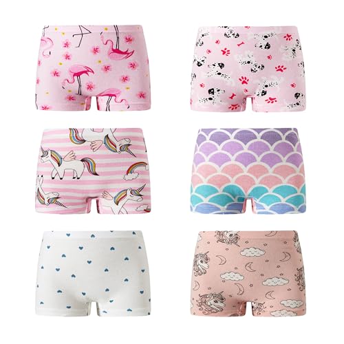 Barara King Soft Cotton Girls Boyshort Panties Toddler Underwear