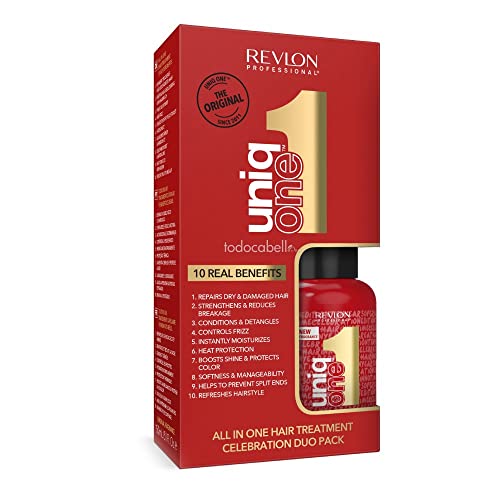 UniqOne Hair Treatment Classic (150 ml) & Special Edition (50 ml), Sprühkur für mehr Volumen, Geschmeidigkeit & bessere Kämmbarkeit, Haarpflege ohne Ausspülen, Celebration Duo Pack