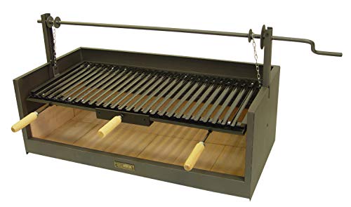 IMEX EL ZORRO Cajón Barbacoa con Ladrillo Refractario y Parrilla Esmaltada