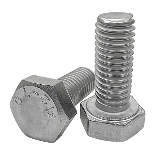 Image of M8x20mm Left Hand Hex Bolt,304 Stainless Steel Reverse Threaded Hex Bolts,Silver Fully Threaded Hex Bolts(3Pcs)