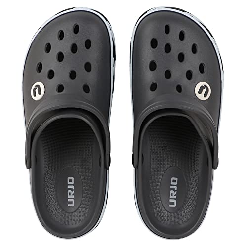 Image of URJO Tread Men's Clogs /Sandals with Adjustable Back Strap Ultra Soft & Flexibility Anti Skid Comfortable Waterproof Daily Mules Clogs /Sandals for Men