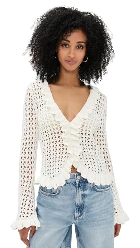 L'AGENCE Women's Solaris Open Stitch Cardigan