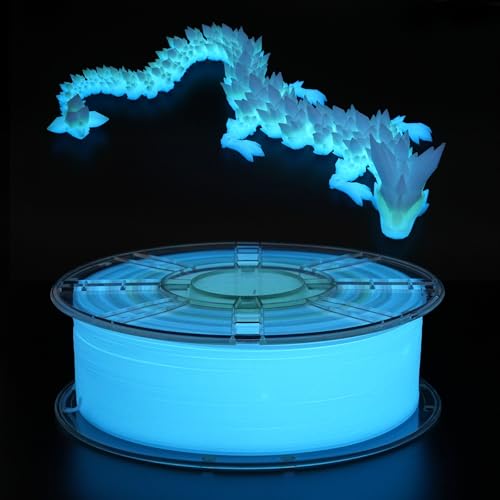 Image of Kingroon Glow in The Dark Rainbow PLA Color Change Filament 3D Printer Filament 1.75 1KG Multicolored PLA Luminous,Dimensional Accuracy + /- 0.03mm