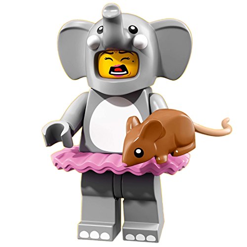 LEGO 71021 Series 18, #1 Minifigur Elephant Suit Girl with Mouse – Bild 4