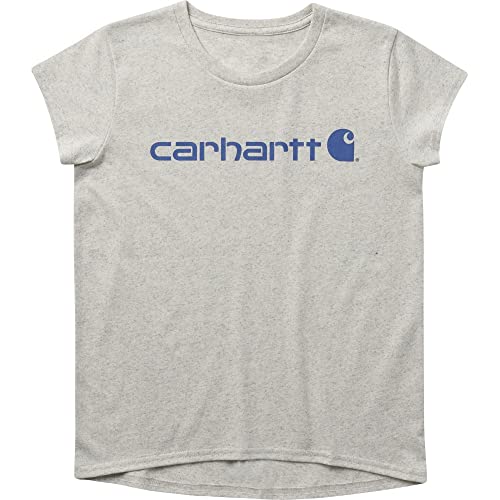 Carhartt Girls' Short-Sleeve Crewneck Core Logo T-Shirt