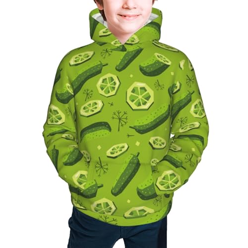 Pickles and Dill Kid Hoodies Boys Sweatshirts Girls Pullover with Pocket3