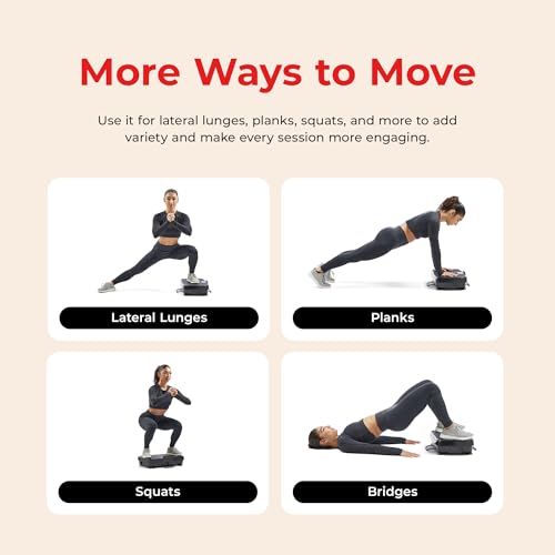 Image of Sunny Health & Fitness Fitboard Vibration Platform Exercise Machine with Multiple Speed Settings and Vibration Modes for Multipurpose Workouts