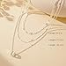 Fohufo Birthday Gifts for Women - 14K Silver Layered Necklaces, Circle Pendant Necklace, Layered Necklaces Silver Fashion Jewelry Set, Birthday Gifts for Women