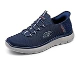 Skechers Men's Summits High Range Trainers, Navy Mesh/Trim, 11 UK Wide