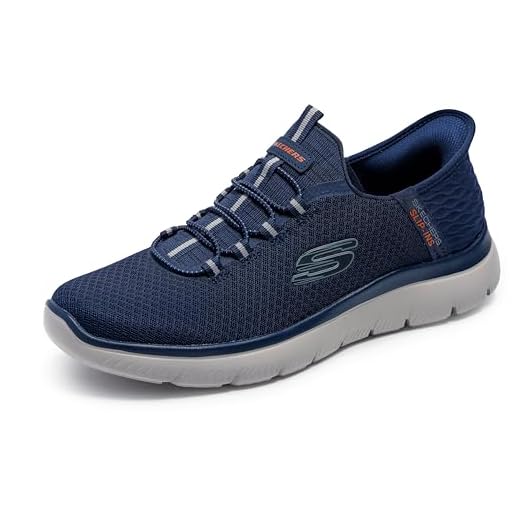 Skechers Men's Summits Hight Range Slip-in Sneaker Navy