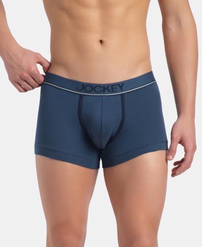 Image of Jockey 8015 Men Super Combed Cotton Solid Trunk (Pack of 2)