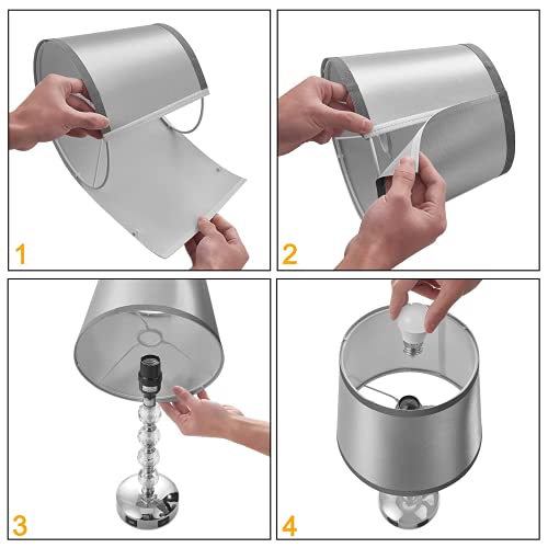 Unfusne Crystal Table Lamp For Bedroom Bedside Nightstand Lamp With Fabric Shade, Small Lamp For Living Room, Dorm, Home,Office(Led Bulb Included) (Silver Lamp Set Of 2) #TOP5