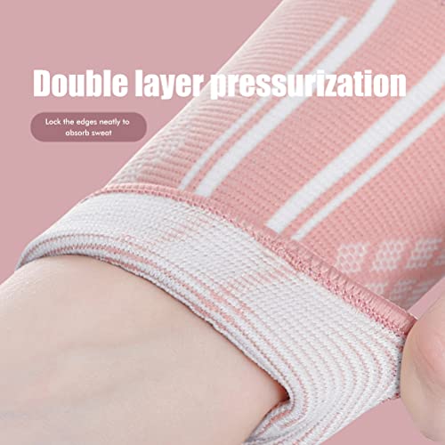 TiSkying Volleyball Arm Sleeves Wristbands, Badminton Wrist Brace Compression Wrist Guards Sports Wrist Support for Women Men Students, 1 Pair - Image 3