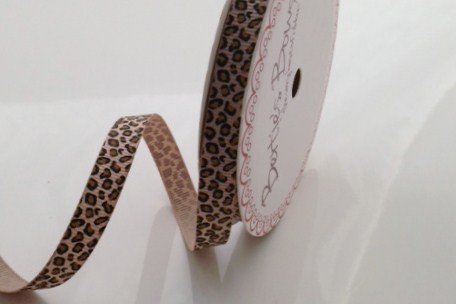 Bertie' S Bows - 9 mm naturale stampa leopardata