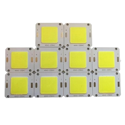LED COB 50W Solar 3.2V .7V 5V 12V 1C108B 4C30B Lamp Beads Super Bright Power Accessories(Unwelded wire,50W 5V-7V White)
