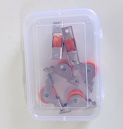 Aluminium Door Window Wheel (6 Pcs) Orange (Inner) Small 4
