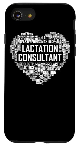 Lactation Consultant Heart Gift Breastfeeding Lactivists Case for iPhone SE (2020) / 7 / 8