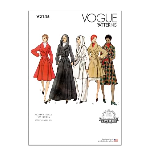 Patron Vogue V2145Y5 de manteau rétro d'exception pour un dressing haut de gamme - 2
