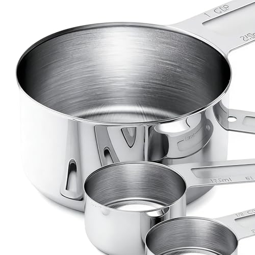 Cups à mesurer inoxydables et cuillères de cuisine empilables - 8
