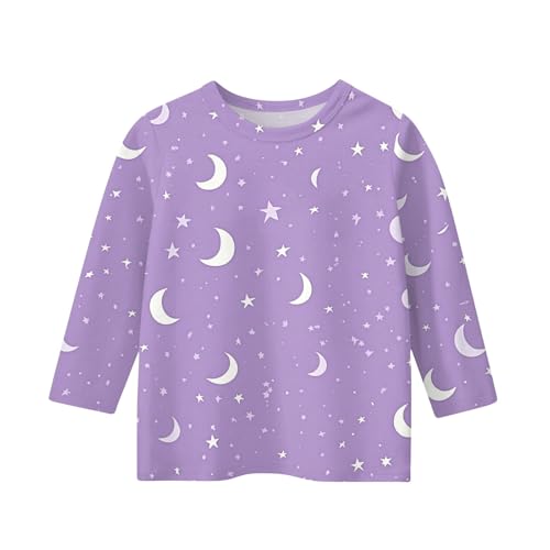 Girls' 3/4 Sleeve Crewneck T Shirt Cute Print Pullover Top Casual Fall Winter Clothing for Kids2