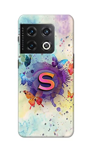 Image of PRINTFIDAA� Printed Hard Back Cover Case for OnePlus 10 Pro 5G Back Cover (Alphabet S) -2808