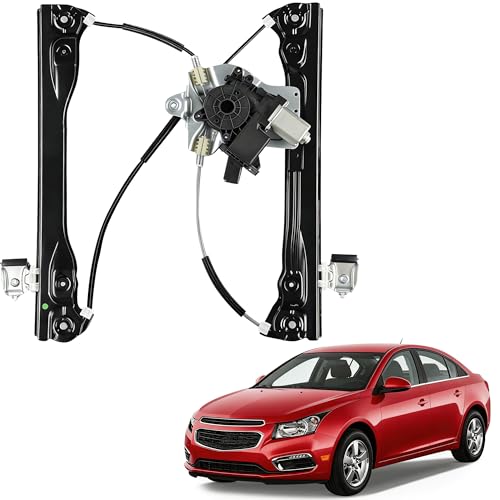 Jevarnory Power Window Regulator Front Left Driver Side with Motor (7 Pins) Fit for Chevrolet Chevy 2011-2015 Cruze 2016 Cruze Limited with Auto Up and Down 748-974
