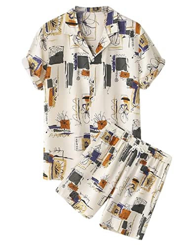 s.a fashion Men's Casual Pajama Sets and nightsuits (X-Large, Grey Shorts)-picture-49