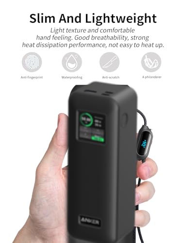 Anker Prime 27650 mAh (250 W) Power Bank siliconen beschermhoes, stootvast, anti-kras, anti-slip design, wasbaar, comfortabel vast te houden, transparant - Afbeelding 4