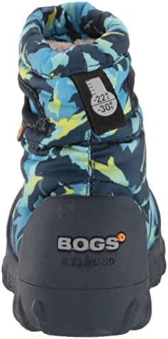 Bogs B Moc Snow Boot, Winter Mountain Print-Navy, 5 US Unisex Big Kid | Image 2