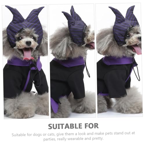 Disfraz de Bruja para Perro Beaupretty Halloween M miniatura 7