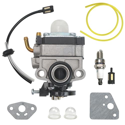 Carburetor Fit for Ryobi S430 X430 30cc RY34001 RY34421 RY34442 RY34005 4 Cycle Parts Carb Replacement Kit Replaces for 20016-81021 20016-81020 Gas Tank Lawn Mower Trimmer Weed Eater