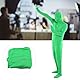 Dpofirs Fotografie Grüner Chromakey Bodysuit, Unisex Spandex Stretch Kostüm für Erwachsene Disappearing Man Body Suit, Grüner Ganzkörperanzug für Green Screen Fotografie Foto Video (170cm)