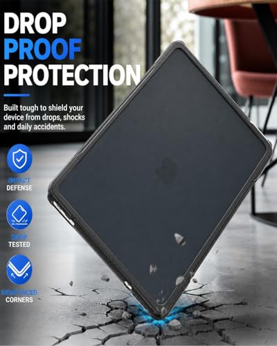 Funda MacBook Neo 13 2026 carcasa rígida PC con borde TPU Blush Clear 3