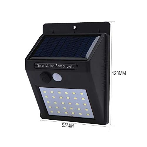 Kit Luminária Solar 30 Led Sensor Presença 2 Unidades