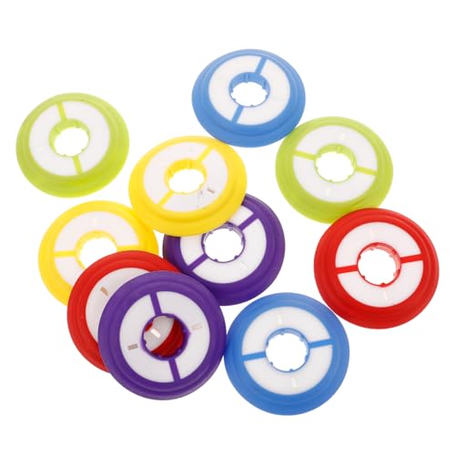 Yardwe 10pcs Silicone Mainline Spool Fishing Gear Spool Storage Box for Reels Winder Line Counter Fishing Line Accessories