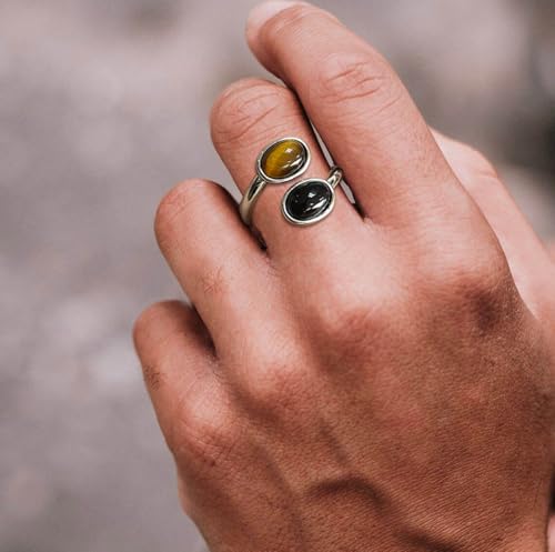 Lapis Lazuli Ring, Malachite Ring for Women, Handmade Blue Stone Ring for Lapis Lazuli Jewelry, Vintage Pinky Ring for Men4