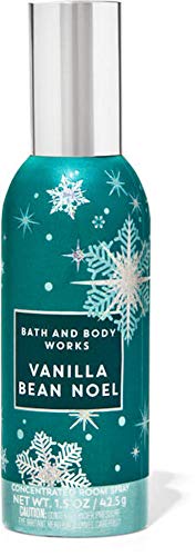 White Barn Candle Company Bath and Body Works 1.5 oz Concentrated Room Spray - Holiday 2020 - Vanilla Bean Noel (Vanilla Bean, Marshmallow Fluff, Vanilla Cake)