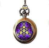 Metatron - Collar de bolsillo con diseño de cubo de metal