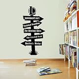 League of Legends Game Map Pathway Signage Cartoon Wall Sticker Art Decal for Girls Boys Room Bedroom Nursery Kindergarten House Fun Home Decors Stickers Wall Art Vinyl Decoration Size (10x6 inch)