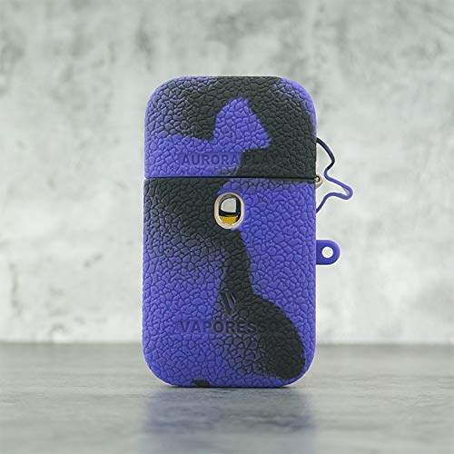 Rayley for Vaporesso Aurora Play Case, Anti-Slip Silicone Protective Case Skin Rubber Cover for vaporesso Aurora Play Kit Silicone Texture Case Skin wrap Shield (Black Purple)