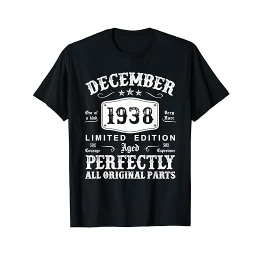 Diciembre 1938 86 Años Cumpleaños Hombre Fabricado En 1938 Camiseta