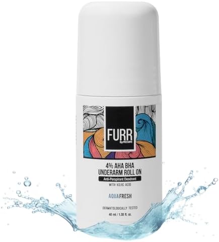 FURR AHA BHA Underarm Roll On 40ml | Kojic Acid | Aqua Fresh | Anti-Odour