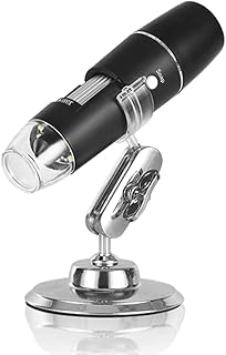 1000X WiFi Digital Microscope for iPhone iPad Android Phone, Cainda Wireless Handheld Microscope Camera with Metal Bracket Mini Design Pocket Size