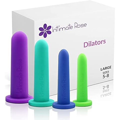 Intimate Rose Large 4-Pack Silicone Dilators for Women & Men, Sizes 5-8 Cover