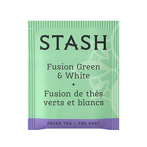 Image of Stash Tea Green & White Fusion Green Tea - Caffeinated, Non-GMO Project Verified Premium Tea with No Artificial Ingredients, 18 Count (Pack of 6) - 108 Bags Total