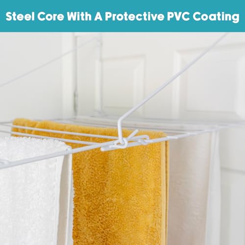 JVL Over door utility clothes washing laundry dryer balcony airer - Image 5