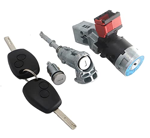 ProPlip Kit Neiman antirrobo de dirección + cerradura puerta delantera izquierda + cerradura combustible gasolina compatible para Kangoo Master Movano 806012544R